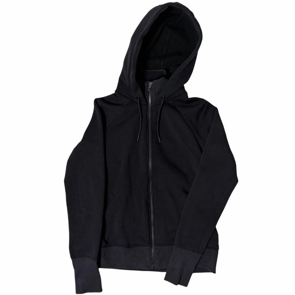 Athleta Unstoppable Black Full Zip Fleece Jacket Hoodie Womens S Athleisure